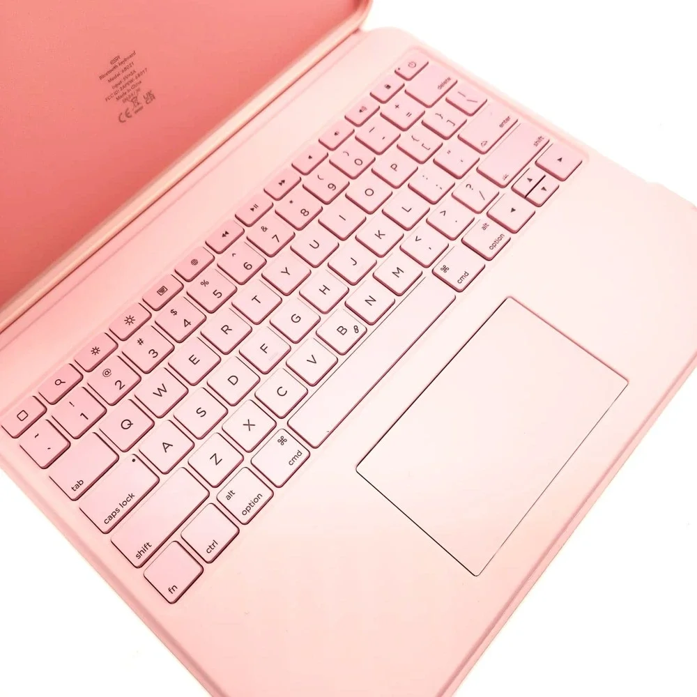 ESR iPad Air 13 Case Keyboard Pink Backlit Trackpad Detachable Stand‎